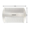 Airisland Dual Action Stainless Steel EDC Credit Card Size Wallet Comb AntiStatic Hair and Beard Comb for Men