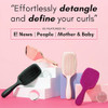 Lily England Detangling Styling Brush PainFree Brush for Curly Wet Dry Hair With Flexible Bristles Easy to Hold Rose Gol