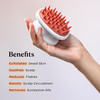 KAMEDIS Scalp Massager Brush Silicone Gentle Scalp Scrubber Exfoliator Hair Dandruff Scrub Away Use On Shower with Shamp