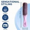 Giorgio Gentle Detangler Hair Brush for Men Dual Length Bristles for Thick and Fine Hair Scalp Massager TravelFriendly f