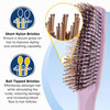 Giorgio Gentle Detangler Hair Brush for Men Dual Length Bristles for Thick and Fine Hair Scalp Massager TravelFriendly f