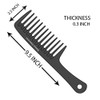 Bardeau Essentials Extra Large Shower Comb with Handle Wide Tooth Big Paddle Comb for Men Women Ideal for All Hair Types