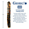 Giorgio G82 Handmade Folding Pocket Comb for Men Fine Tooth Hair Comb Straightener for Everyday Grooming Styling Hair Be