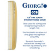 Giorgio G36 Handmade All Fine Tooth Pocket Comb for Men Hair Comb Straightener for Everyday Grooming Styling Hair Mustac