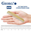 Giorgio G36 Handmade All Fine Tooth Pocket Comb for Men Hair Comb Straightener for Everyday Grooming Styling Hair Mustac