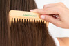 GranNaturals Wide Tooth Wooden Birthing Labor Comb Natural Wood Detangler for Wet or Dry Hair Prevents Tangle Static Sty