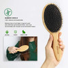 BESTOOL Hair BrushBoar Bristle Hair Brushes Natural Bamboo Wooden Cushion Massage Anti Static Large Paddle Hairbrush for