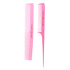 Allegro Combs Rubber Hair Styling Combs Set for Men Women Kids Includes Rat Tail Comb and Barber Comb Fresh Pink 2 Count