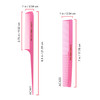 Allegro Combs Rubber Hair Styling Combs Set for Men Women Kids Includes Rat Tail Comb and Barber Comb Fresh Pink 2 Count