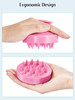 HEETA Scalp Massager Hair Growth 2Pack Soft Silicone Scalp Scrubber Shampoo Brush for Exfoliation Dandruff Removal Head