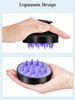 HEETA Scalp Massager Hair Growth 2Pack Soft Silicone Scalp Scrubber Shampoo Brush for Exfoliation Dandruff Removal Head