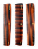 GENTS 7 Inch Tortoise Hair Combs Pack of 3 All Purpose Dressing Styling Detangling Combs for Barbers Stylists Everyday H