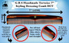 GENTS 7 Inch Tortoise Hair Combs Pack of 3 All Purpose Dressing Styling Detangling Combs for Barbers Stylists Everyday H