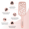FRAMAR Professional Vented Hair Brush Curved Hair Brush For Blow Drying Wet Paddle Brush For Hair Vent Brush For Blow Dr