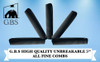 GENTS 15 for Mens Hair Black Pack Pocket Size Beard Mustache Combs Unbreakable 15 All Fine Sideburns for Travel Effortle