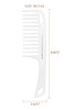 Cricket Ultra Smooth Coconut Detangler Comb Infused with Coconut Oil Keratin for FrizzFree Shine Ideal for Wet Dry Hair