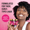 Mielle Organics Pomegranate Honey Curl Cream Coil Curl Defining Hair Cream for Type 4 Hair Hydrates Controls Frizz Condi