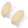 Hiibaby 2pcs BUMP IT UP Volume Inserts Do Beehive hair styler Insert Tool Hair Comb Beige