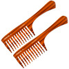 Giorgio G53 Wide Tooth Comb for Curly and Thick Hair Handmade Detangler Rake Comb for Wet or Dry Hair Hand Polished 8