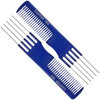 Lift Teasing Comb and Hair Pick 2 Pack Stainless Steel Chemical and Heat Resistant Detangler Anti Static Comb For All Ha
