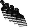 Plastic Hair Pick Comb Wide Tooth Afro Lift Picks Pack of 4 Combs 525 Inch for Styling Lifting Detangling Adding Volume