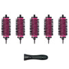 LIGICKY Blowout Brush Set with 19 Detachable Barrels Round Brushes Hair Styling Tool 1 Handle 5 Barrels Small