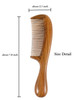 Louise Maelys Wood Hair Comb Fine Tooth Antistatic Hair Combs for Thick Hair