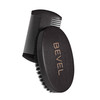 Bevel Beard Brush and Comb Set for Men Natural Boar Bristle Brush Pearwood Comb with Travel Pouch Beard Grooming Kit for