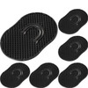 Boao 6 Packs Soft Portable Pocket Palm Combs Shampoo Comb Massager Hair Brush Scalp Massager BrushBlack