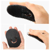 Boao 6 Packs Soft Portable Pocket Palm Combs Shampoo Comb Massager Hair Brush Scalp Massager BrushBlack