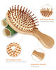 Pack of 2 Hair Brush with Natural Bristles Massages Scalp AntiStatic Hair Detangle for All Types LightweightMINI