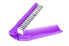 Louise Maelys Portable Travel Folding Hair Brush Compact Pocket Double Headed Antistatic Comb