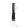 Leinuosen 3 Pack Carbon Lift Teasing Combs with Metal Prong Hair Pick Comb for Women Hair StylingBlack