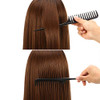 Leinuosen 3 Pack Wide Tooth Tail Combs Black Carbon Fiber Teasing Salon Back Styling Comb Anti Static Heat Resistant Sui