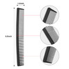 Leinuosen 3 Pack Fine and Wide Tooth Hair Comb Professional Women and Men Black Carbon Barber Fiber Cutting Comb Heat Re