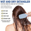 Detangler Brush by Fiora Naturals 100 BioFriendly Detangling brush wUltraSoft Bristles Glide Through Tangles with Ease F