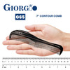 Giorgio G65 Contour Comb Fine Tooth Wide Tooth Comb for Thick Thin Hair for Men Women Kids Saw Cut Handmade Hand Polishe