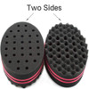 Small Holes Hair Sponge for Twists and Dreads Barber Afro Wave Nappy Sponge Brush for Curls Women Men Natural Hair 1 Pcs
