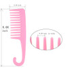 4 Pcs Wide Teeth Combs Shower Detangler Comb with Hook Hair WideTooth Wet and Dry Comb for Women Everyday Use and Beauty