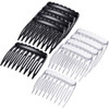 eBoot 24 Pieces Small Hair Combs Side Combs Plastic French Teeth for Women accessories Bridal Wedding Veil Comb for fine