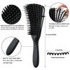 2 Pieces Detangling Brush for Afro AmericaAfrican Hair Textured 3a to 4c Kinky WavyCurlyCoilyWetDryOilThickLong Hair Kno
