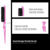 3 Pieces Hair Styling Comb Set Teasing Brush Rat Tail Comb Edge Brush for EdgeBack Brushing Combing Slicking Hair for Wo