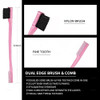 3 Pieces Hair Styling Comb Set Teasing Brush Rat Tail Comb Edge Brush for EdgeBack Brushing Combing Slicking Hair for Wo