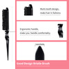 3 Pieces Hair Styling Comb Set Teasing Brush Rat Tail Comb Edge Brush for EdgeBack Brushing Combing Slicking Hair for Wo