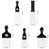 Folansy 5 Pcs Afro Comb Metal African American Pick Comb Hairdressing Styling Tool Hair Pick for Hair Styling black