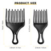 2 Pieces Double Fist Hair Lift Combs Large and Small Plastic Detangle Wig Braid Pick Hair Styling Tool for Women Men 38