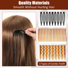 24 Pieces French Hair Side Combs Set Plastic Twist Comb Hair Clip Accessories for Women91115161723 Teeth Side