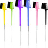 6 Pieces Hair Styling Set Hair Edge Brush Doublesided Rat Tail Comb Natural Eyebrow Brushes Smooth Grooming for Women an