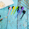 6 Pieces Hair Styling Set Hair Edge Brush Doublesided Rat Tail Comb Natural Eyebrow Brushes Smooth Grooming for Women an