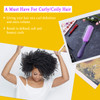 KTKUDY 9 Row Defining Brush for Shaping and Finishing Curls Detangling BlowDrying Brush for Thick Wavy or Coily Hair Pur